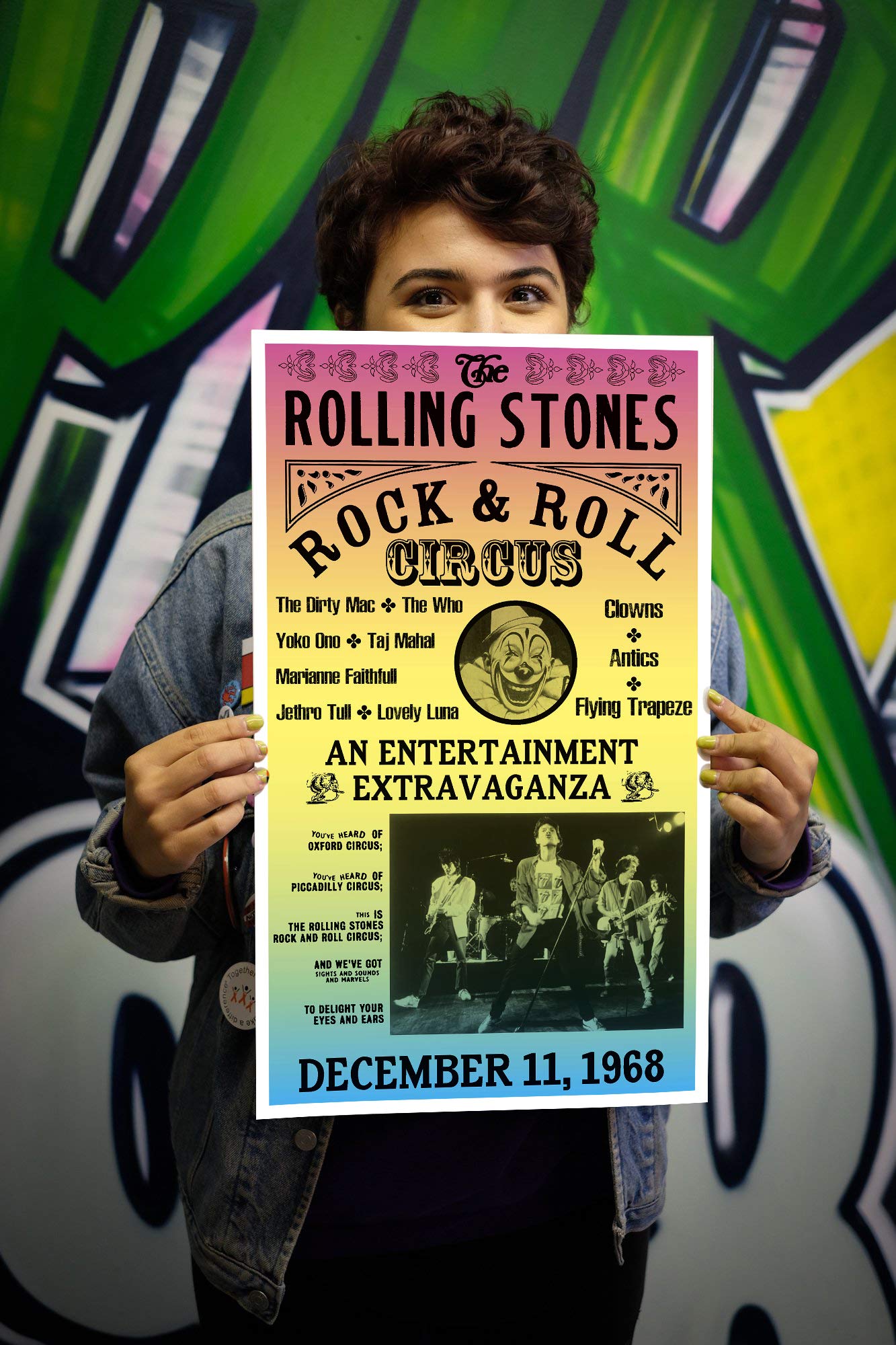 Amazon.com: Per Diem Printing Rolling Stones Rock and Roll Circus